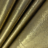 Decor Fabric—Subtle Shimmer—Black-Gold—Tissue Lame Fabric—45-Inch Width—Sold by the Yard—60% Metallic—40% Nylon— Nationwide Shipping